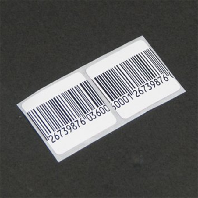 Customized Cloth Anti Theft Label For Retail Security With Barcode Printing