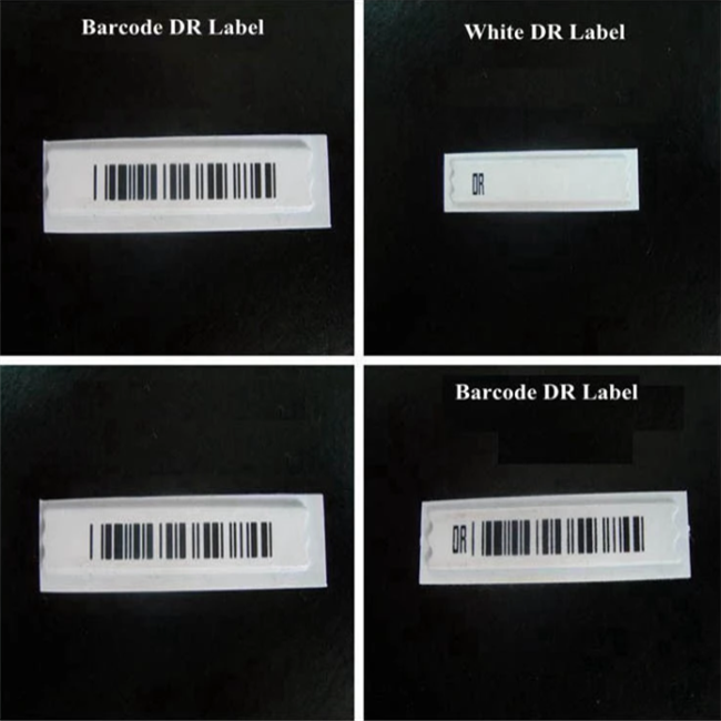Soft Anti Theft Label With Raised Logo With DR + Barcode Printing