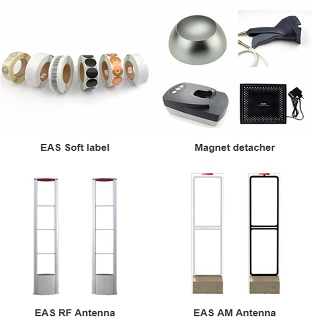 40mm RF 58khz Am Security Labels For Supermarket / Soft Security Tags