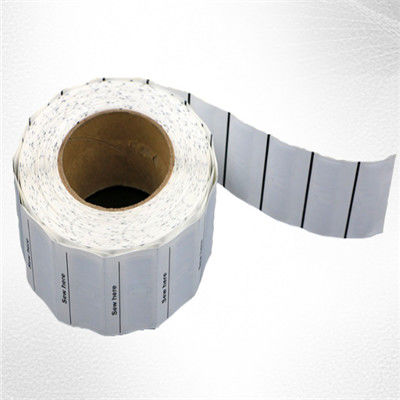 White Woven Clothing Sew EAS Hard Tag ,  58KHz AM Label Roll