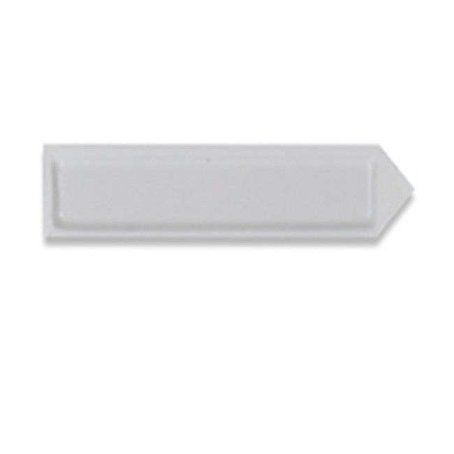 White Sticker EAS Labels  / 8.2MHz DR Jewellery Tag Dimension 45*10.8mm