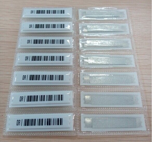 58kHz Adhesive AM EAS Labels DR Tag Anti Theft , Low Density Polyester 0.08m
